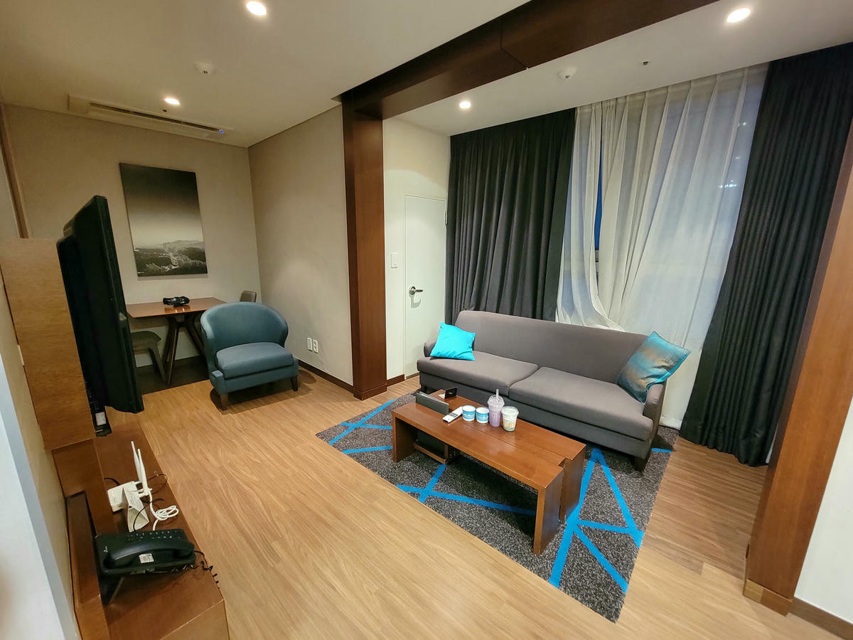 韓國釜山住宿推薦,海雲台-費利克斯公寓式酒店 Felix by STX,空間大、廚具洗衣等設施應有盡有,交通超便利,離捷運站走路1分鐘! - 第2張圖