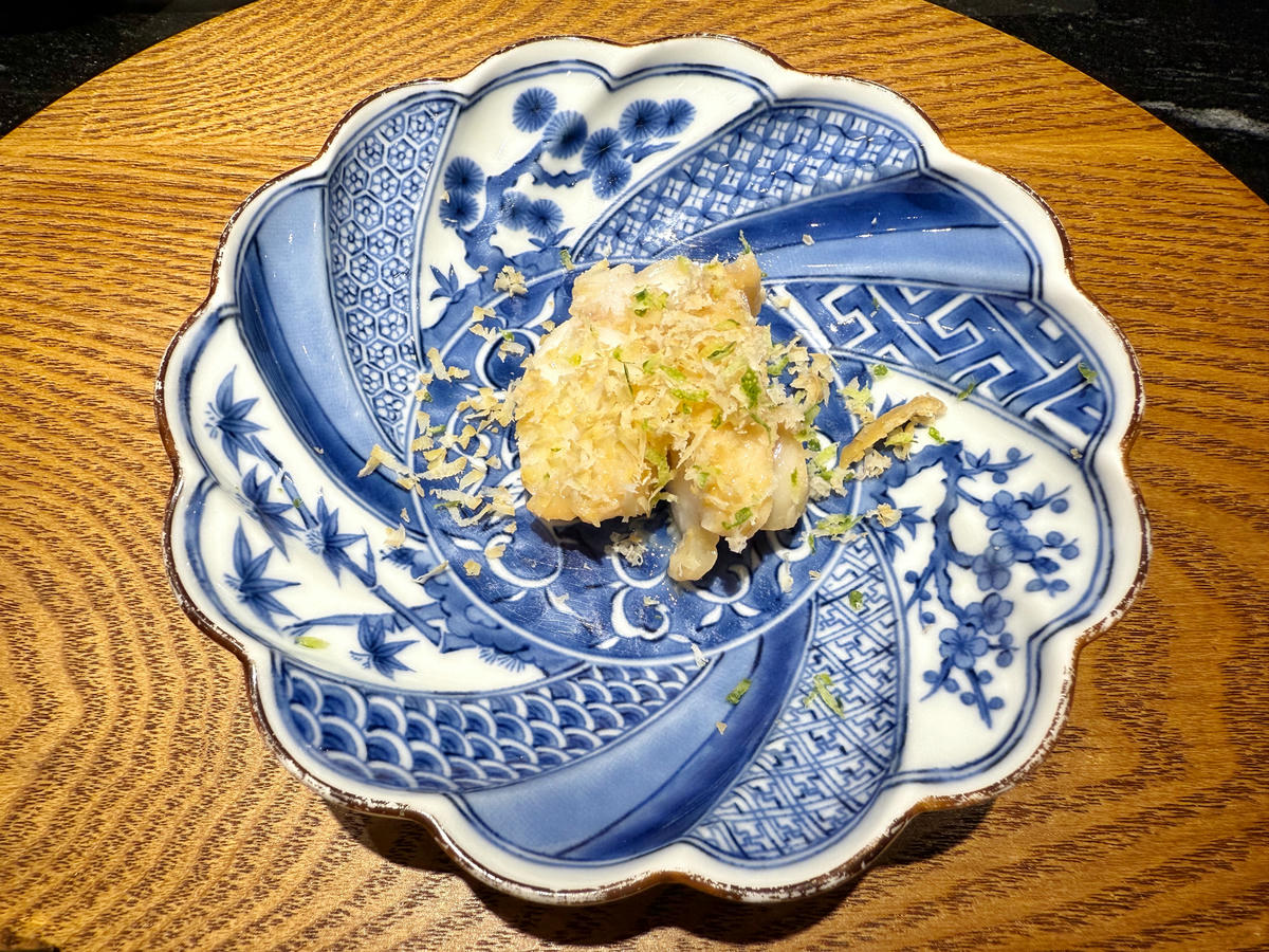 新莊無菜單料理推薦,初魚鐵板料亭宏匯廣場,1880+10%,極品鹿兒島黑毛和牛與異國海鮮饗宴,每道單品都是奢華藝術,約會、慶生餐廳首選,機捷副都心站日式鐵板燒 - 第23張圖