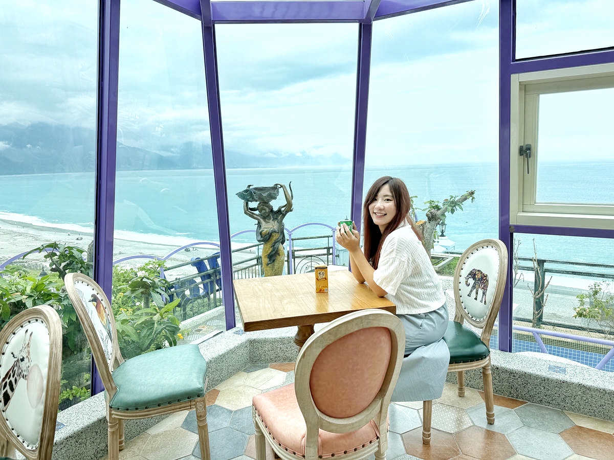 【花蓮七星潭住宿】入住七星潭最美飯店!水上明月海景渡假旅店Hotel Moon,坐擁月牙灣海岸線第一排、眺望四八高地,住進歐洲藝廊宮殿,法式洛可可風情,體驗極致奢華住宿一泊二食 - 第71張圖