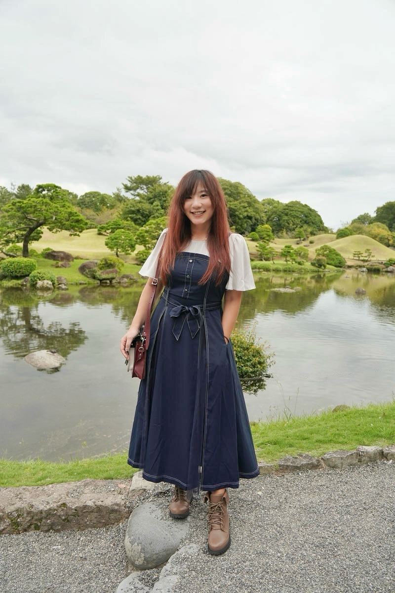 質感女孩穿搭,ehole氣質長洋,傘袖假兩件拼接下紗洋裝,完美你的夏秋之際 - 第17張圖