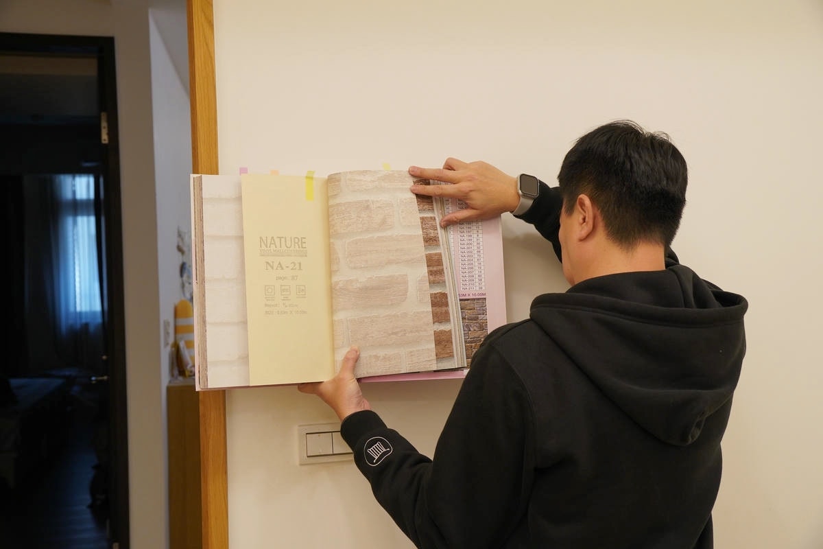 【居家工作室改造】告別蒼白牆面，壁紙的事交給專業的哥登傢飾就對了！推薦溫暖又質感爆棚的文化石壁紙！